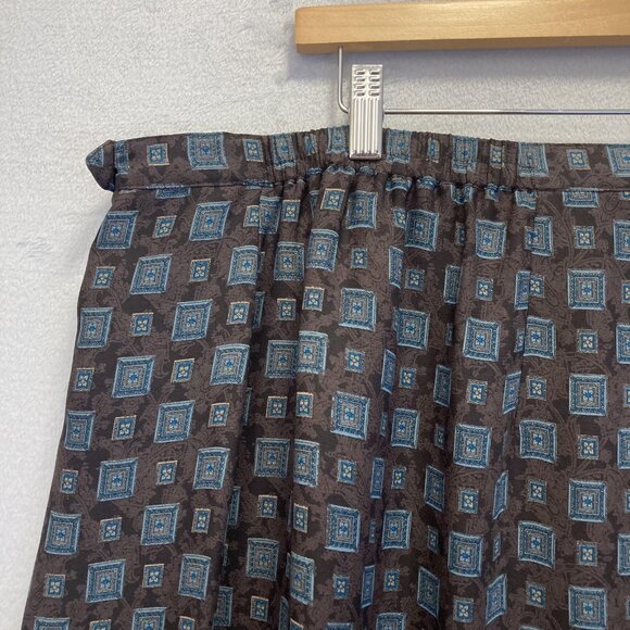 Lane Bryant Boho Maxi Wrap Skirt Womens Plus Size 24 Flowy Lightweight Brown - Picture 9 of 14